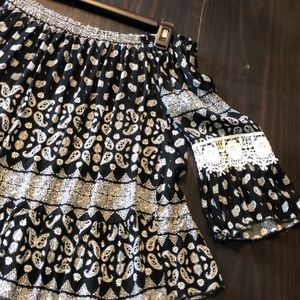 Off the shoulder blouse